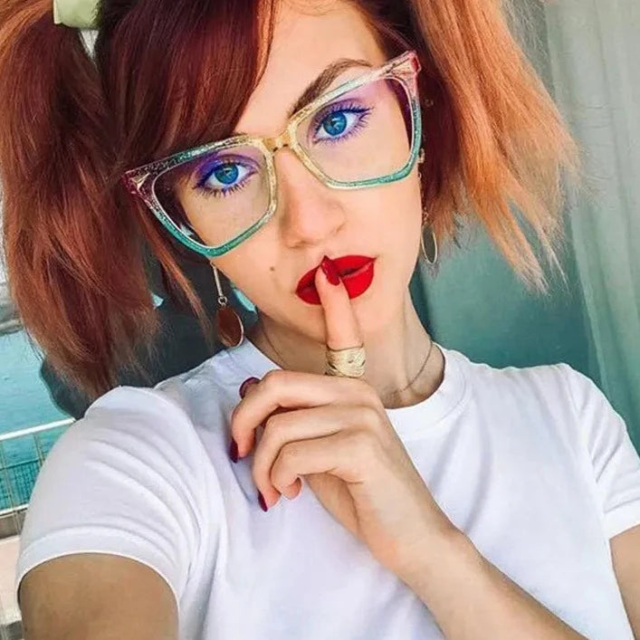 Oversized Blue Light Eyeglasses
