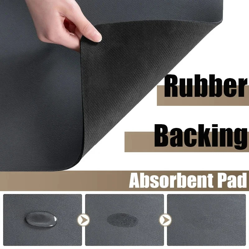Large Kitchen Absorbent Mat Pride Month Love Antiskid Draining Coffee Dish Drying Mat Quick Bathroom Drain Pad Tableware Mat