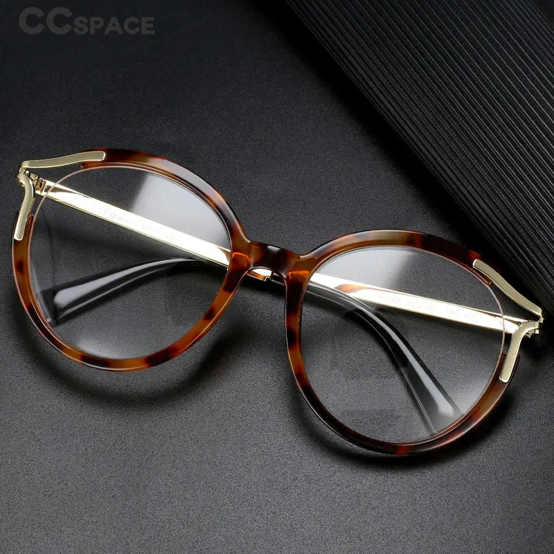 Round Leopard Glasses