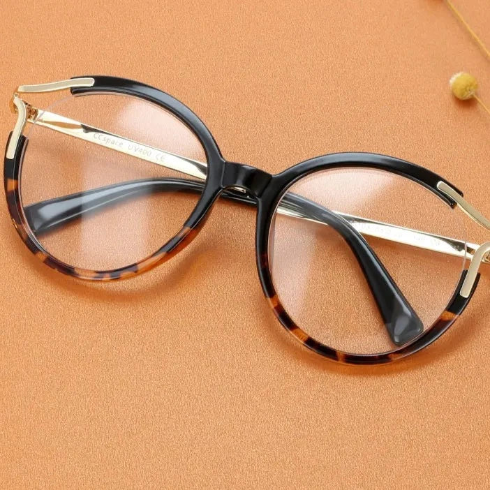 Round Leopard Glasses