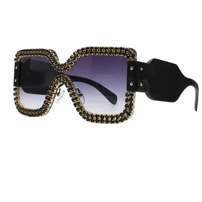 Borderless Square Retro Sunglasses