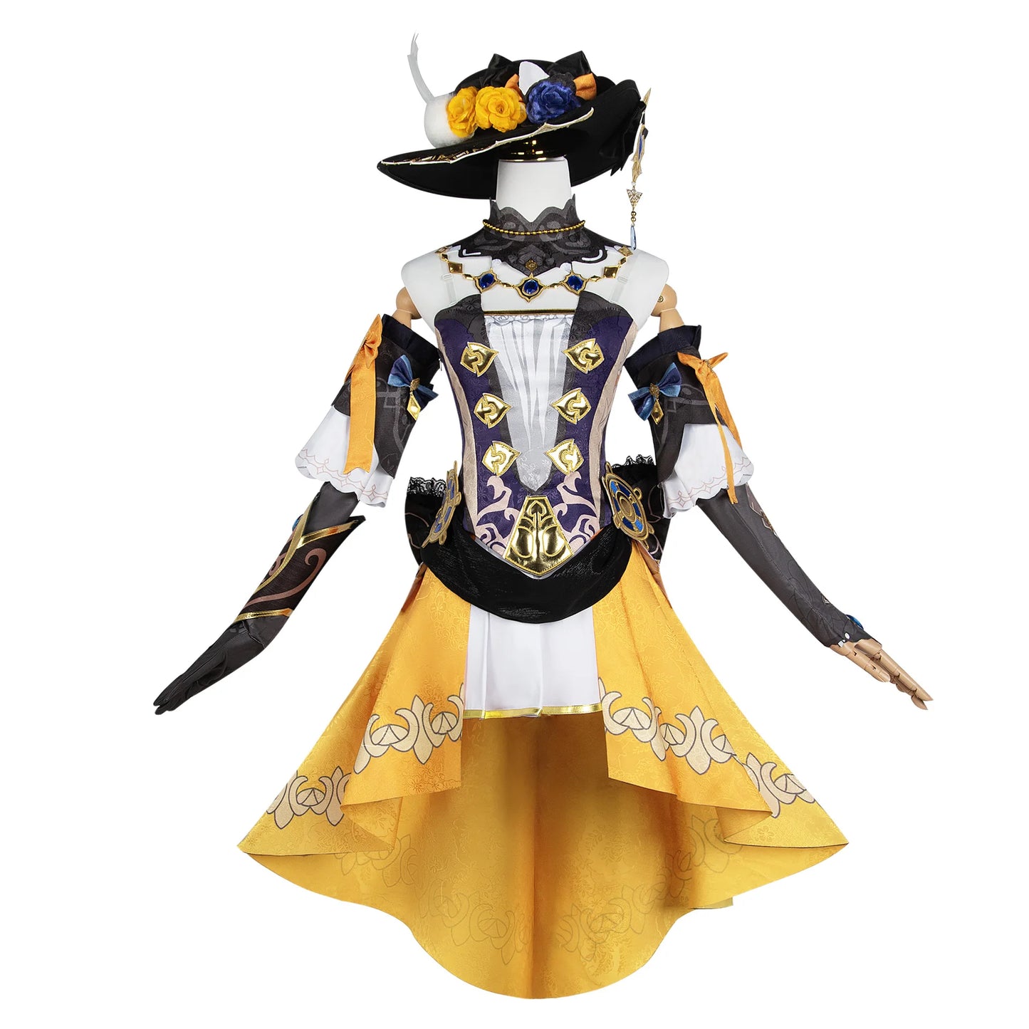 Genshin Impact Navia Cosplay Costume Full Set With Hat Cosplay for Women Dress Uniform Halloween Outfit Uniform Navia Cosplay