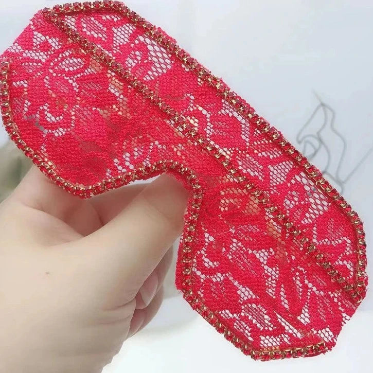 Floral Lace Sunglasses Rhinestone