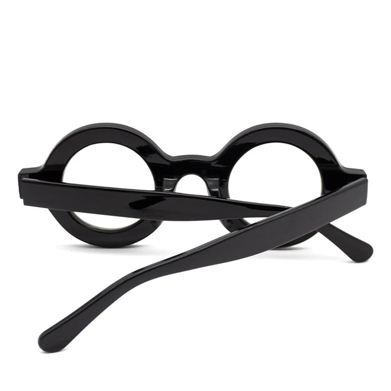 Retro Round Glasses Frame Women Transparent Fashion Leopard Black Computer Clear Eyeglasses Female Eyewear