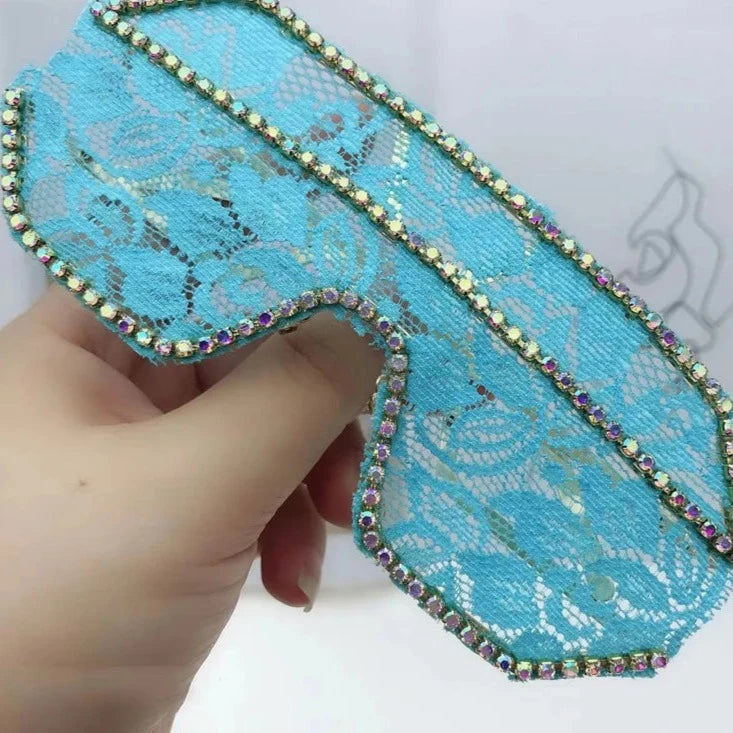 Floral Lace Sunglasses Rhinestone