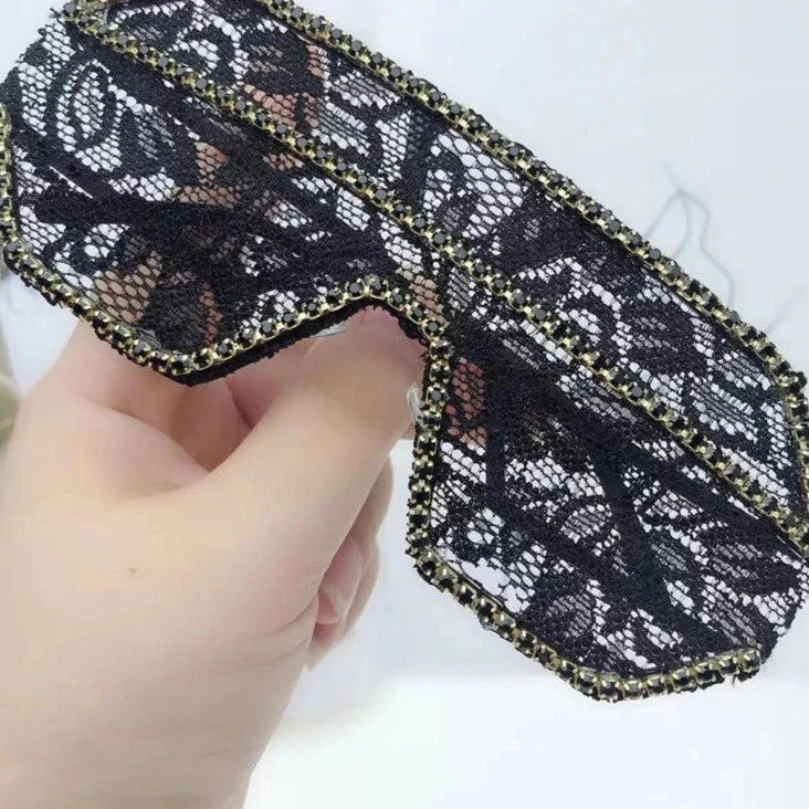 Floral Lace Sunglasses Rhinestone