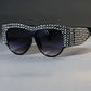 Oversized Square Sunglasses Rhinestone