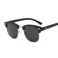 Half Frame Polarized Sunglasses Retro