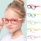 1Pc Kids Anti-blue Light Glasses Boys Girls Goggles Plain Silicone Eyeglasses Radiation Protection Fashion Soft Frame Eyewear