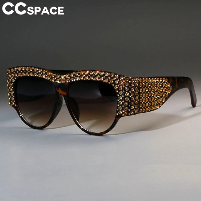 Square Oversized Sunglasses Rhinestone