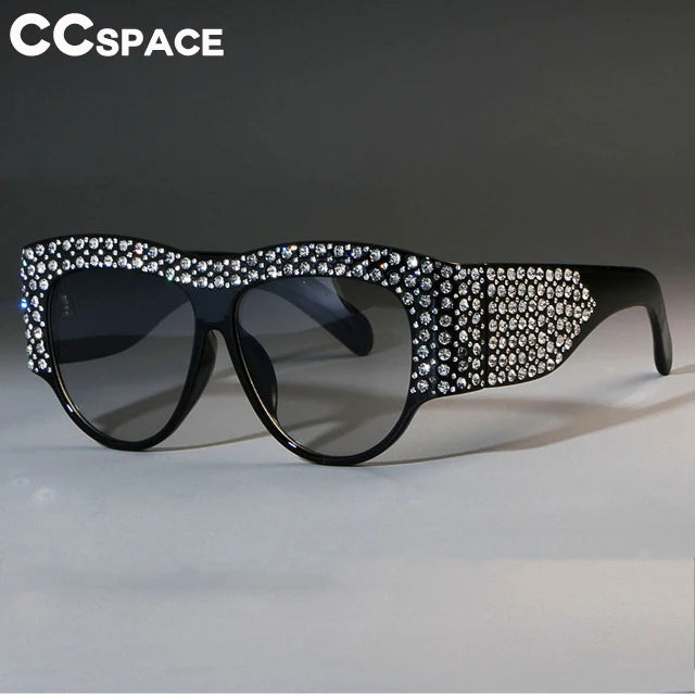 Square Oversized Sunglasses Rhinestone