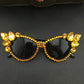 Crystal Cat Eye Sunglasses