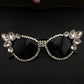 Crystal Cat Eye Sunglasses