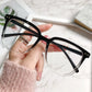 Elliptic Anti Blue Light Blocking Reading Glasses Women Men Anti-Glare Presbyopic Computer Eyeglasses Diopter from -0 to -4.0