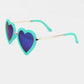 2024 New Kids Heart Sunglasses Fashion Boys Girls Brand Design Love Eyeglasses Children Baby Cute Cartoon Sun Glasses Anti UV400