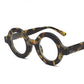 Retro Round Glasses Frame Women Transparent Fashion Leopard Black Computer Clear Eyeglasses Female  Eyewear