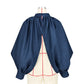 Denim Jacket Shirt Tops Women Jeans Casual Bat Sleeve Backless Coat Vestidos Femme Outerwears Streetwear 2023 Autumn