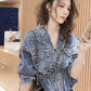 Denim Jacket Spring And Autumn Top For Women Women's Denim Jacket Jean Jacket For Women Denim Jacket Women Woman Coats Traf