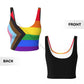 Women Sexy Sports Vest Rainbow Flag Gay Pride Female Streetwear Sport Lingerie Tee Crop Top