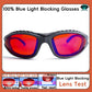 Red Lens，Orange Lens 100% Blue Light Blocking Goggles Glasses  Gaming Glasses Anti fatigue fashion Phone Eyeglasses