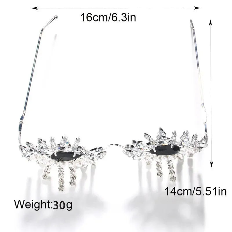 Rhinestone Glasses Frame