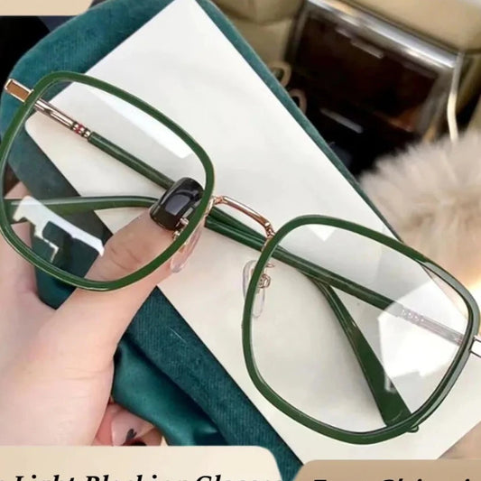 Square Metal Frame Glasses