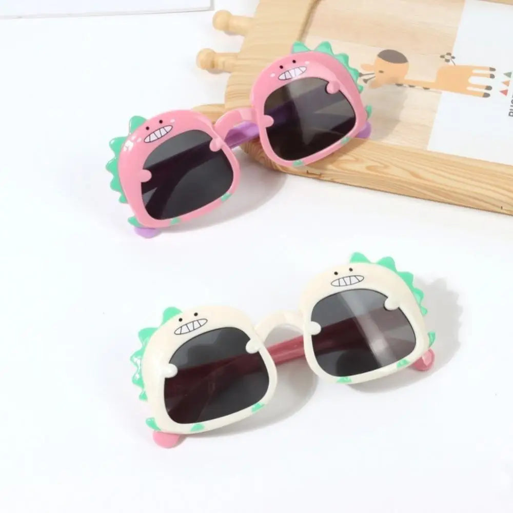 Children Sunglasses Girls Boys Cute Cartoon Dinosaur Sun Glasses Sun Protection Children Lovely Ins Fashion Kids Sunglasses