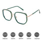 Square Metal Frame Glasses