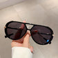 Oversized Double Bridge Sunglasses