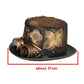 Functional Steampunk Top Hat with Detachable Goggles and Floral Element for Men and Women Steampunk Hombre