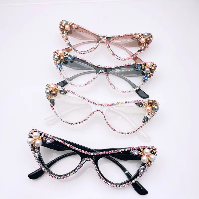 Rhinestone fashion glasses