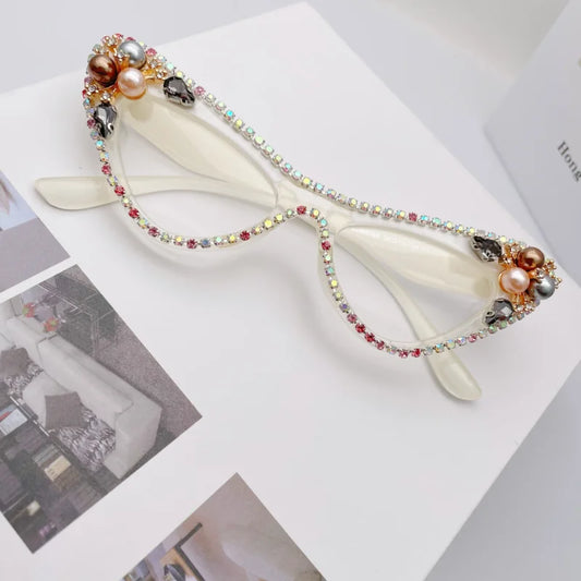 Rhinestone fashion glasses