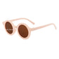 New Fashion Cute Children's Sunglasses Parent Child Frosted Sun Glasses Solid Color Round Glasses Baby Eyeglasses for Kids