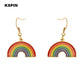 Transgender Rainbow Pansexual pride Genderqueer pride LGBT Earrings Gay Pride Rainbow Earrings Jewelry For Women Men Lovers Gift