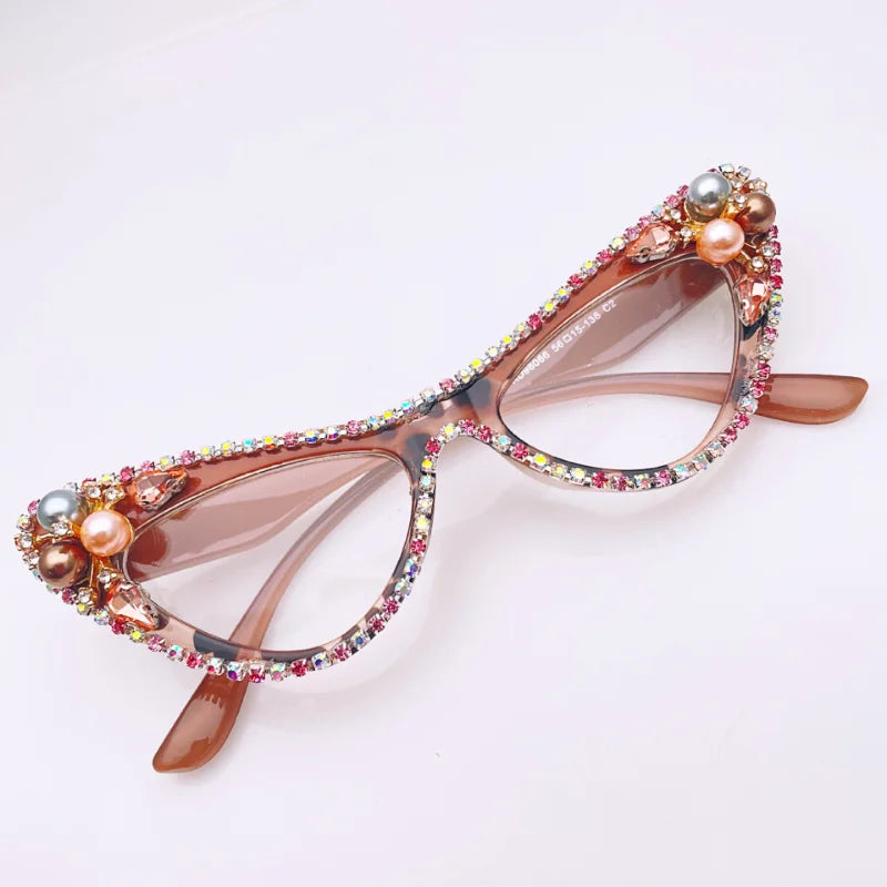 Rhinestone fashion glasses