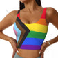 Women Sexy Sports Vest Rainbow Flag Gay Pride Female Streetwear Sport Lingerie Tee Crop Top