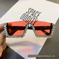 Women's Square rhinestone Personality Sunglasses