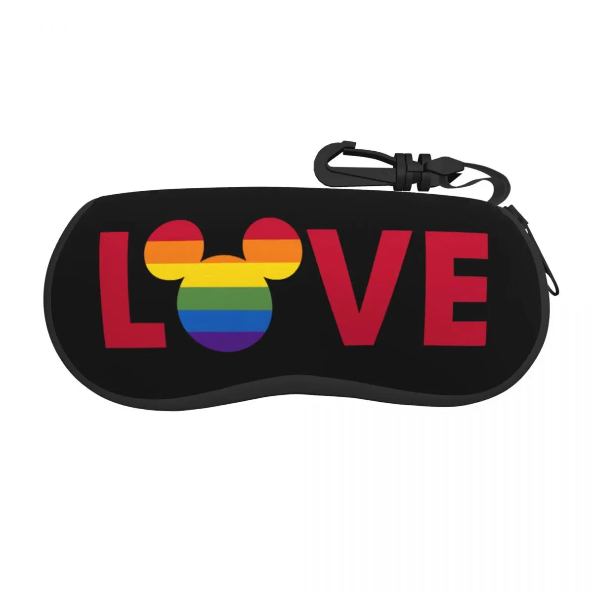 Mickey Mouse Loves Glasses Case Travel Pride Art Fill Eyewear Storage Box Ultra Glasses Box