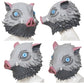 Anime Inosuke Cosplay Costume Wild Boar Mask Japanese Style Sandals Adult Masquerade Halloween Carnival Birthday Party Outfit