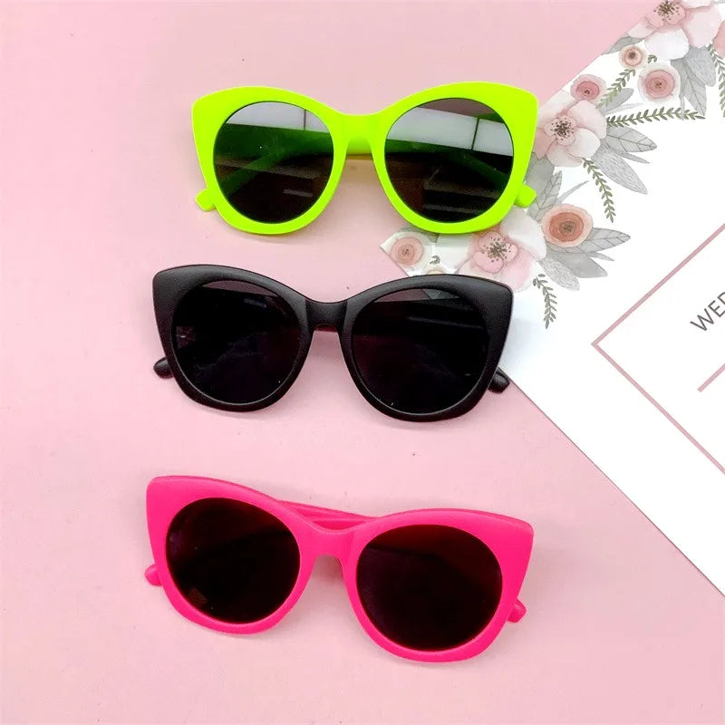 Fashion Retro Kids Sunglasses Girls Boys Outdoor Sun Protection Children Lovely Vintage Sun Glasses UV400 Classic Goggles