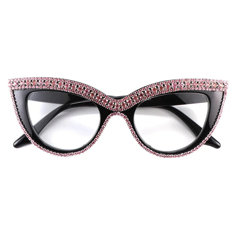 Rhinestone Cat Eye Reading Glasses