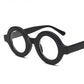 Retro Round Glasses Frame Women Transparent Fashion Leopard Black Computer Clear Eyeglasses Female  Eyewear