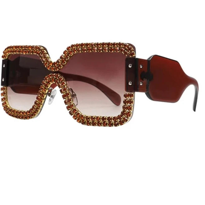 Borderless Square  Retro Sunglasses