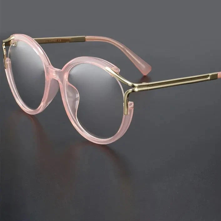 Round  Leopard  Glasses