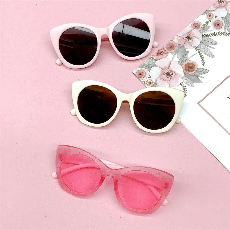 Fashion Retro Kids Sunglasses Girls Boys Outdoor Sun Protection Children Lovely Vintage Sun Glasses UV400 Classic Goggles